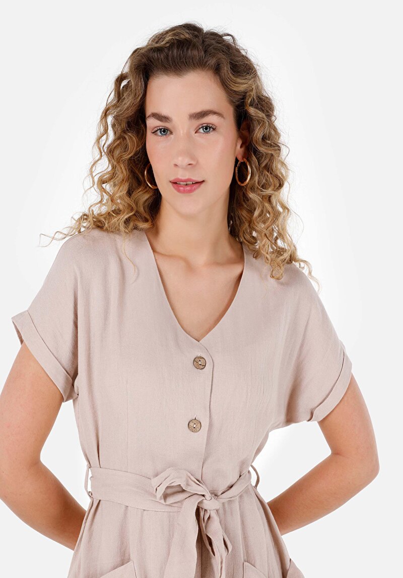 Показати інформацію про Сукня Жіноча Бежева  Cl1068537