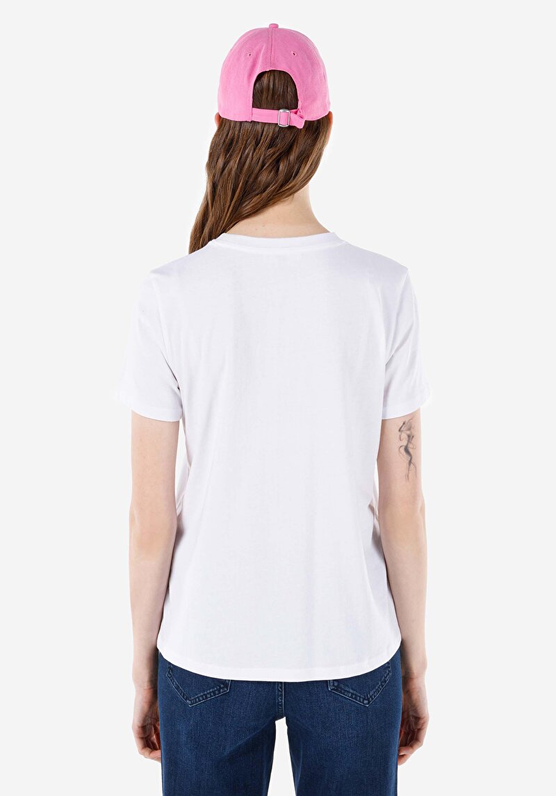 Показати інформацію про Футболка З Коротким Рукавом Жіноча Біла  Cl1067982