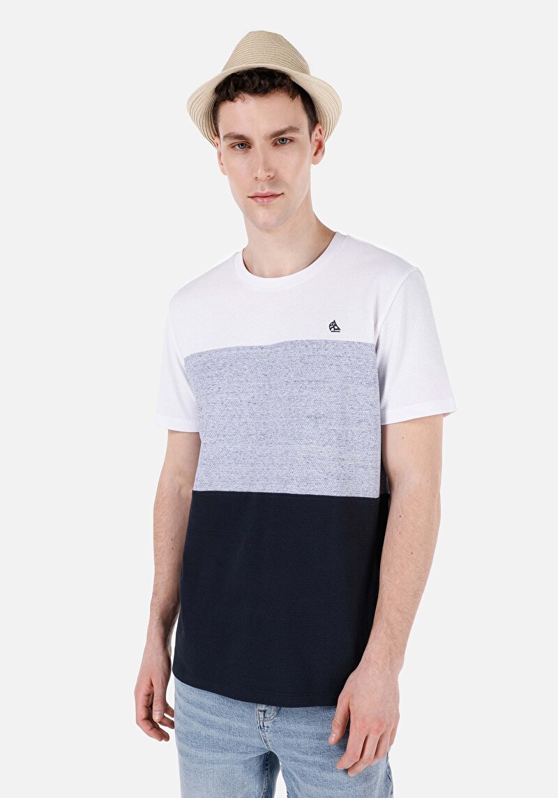 Зображення Футболка З Коротким Рукавом Чоловіча Синя  Cl1069478