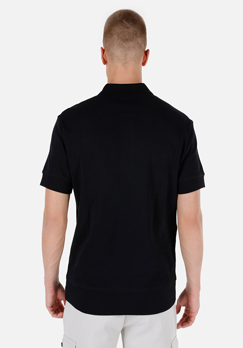 Показати інформацію про Поло З Коротким Рукавом Чоловіче Чорне  Cl1066820