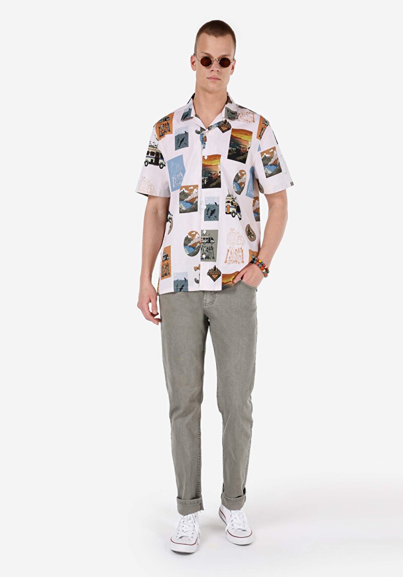 Показати інформацію про Сорочка З Коротким Рукавом Чоловіча Мультіколор  Cl1067544