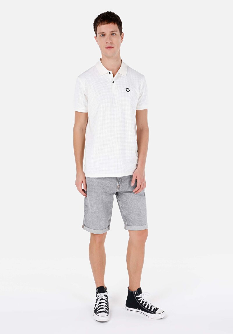 Показати інформацію про Поло З Коротким Рукавом Чоловіче Біле  Cl1068257