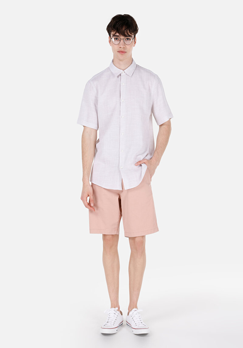 Зображення Сорочка З Коротким Рукавом Чоловіча Бежева Cl1067835