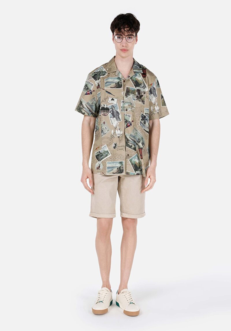 Зображення Сорочка З Коротким Рукавом Чоловіча Сіра Cl1067849