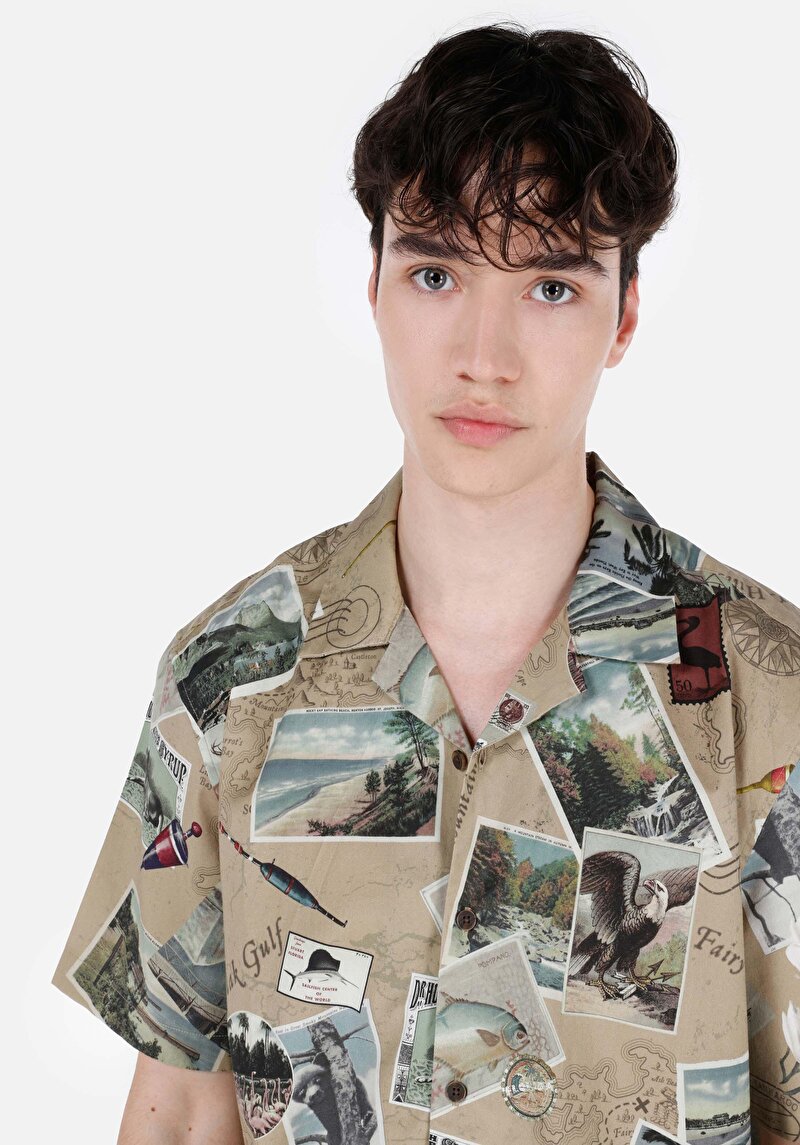 Зображення Сорочка З Коротким Рукавом Чоловіча Сіра Cl1067849