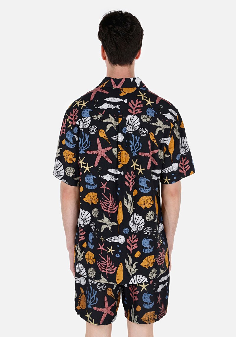 Зображення Сорочка З Коротким Рукавом Чоловіча Чорна Cl1067854