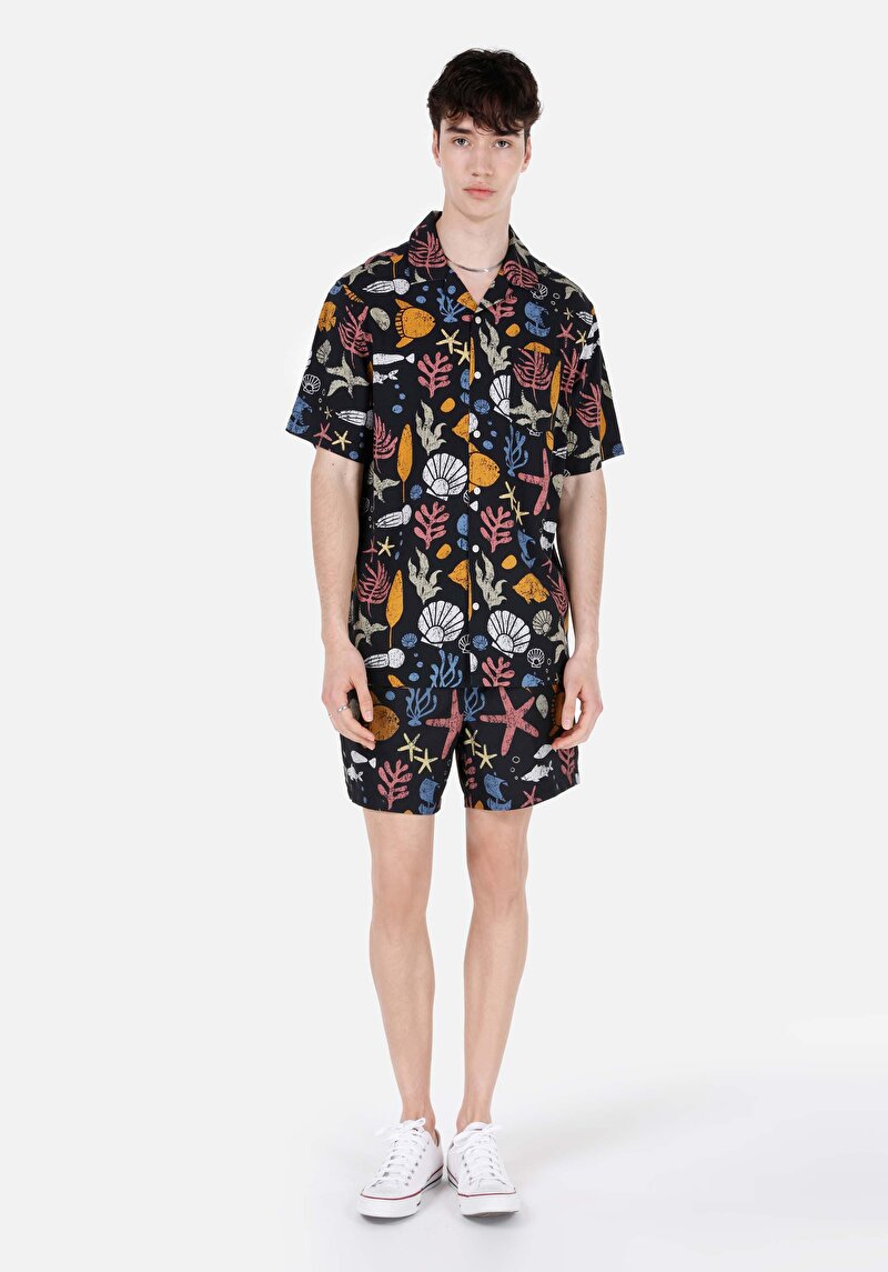 Зображення Сорочка З Коротким Рукавом Чоловіча Чорна Cl1067854