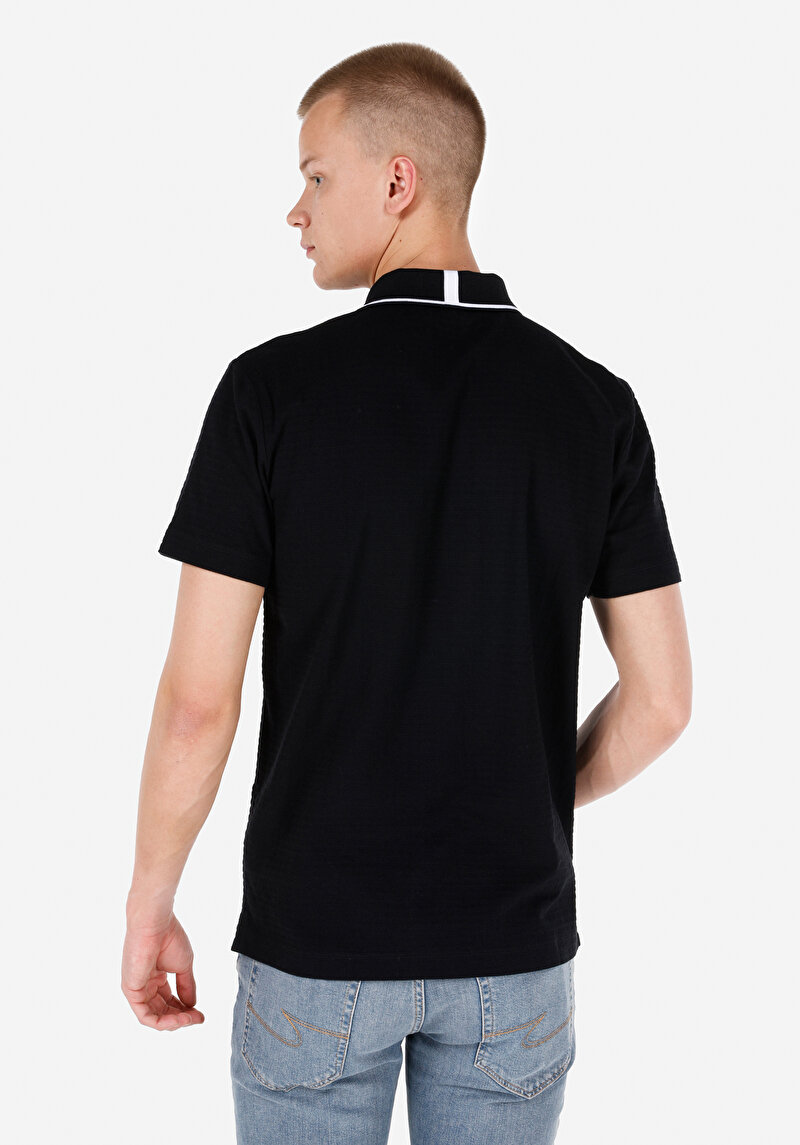 Показати інформацію про Поло З Коротким Рукавом Чоловіче Чорне  Cl1061782