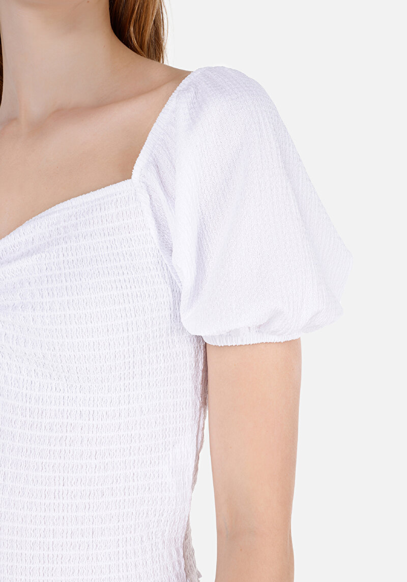 Показати інформацію про Футболка З Коротким Рукавом Жіноча Біла  Cl1069102