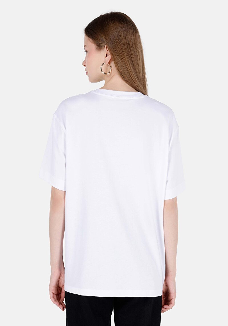 Показати інформацію про Футболка З Коротким Рукавом Жіноча Біла  Cl1069112