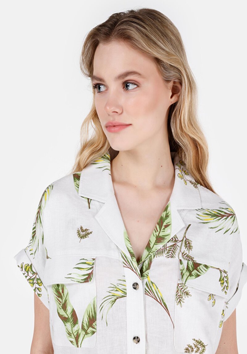 Зображення Сорочка З Коротким Рукавом Жіноча Бежева Cl1068887