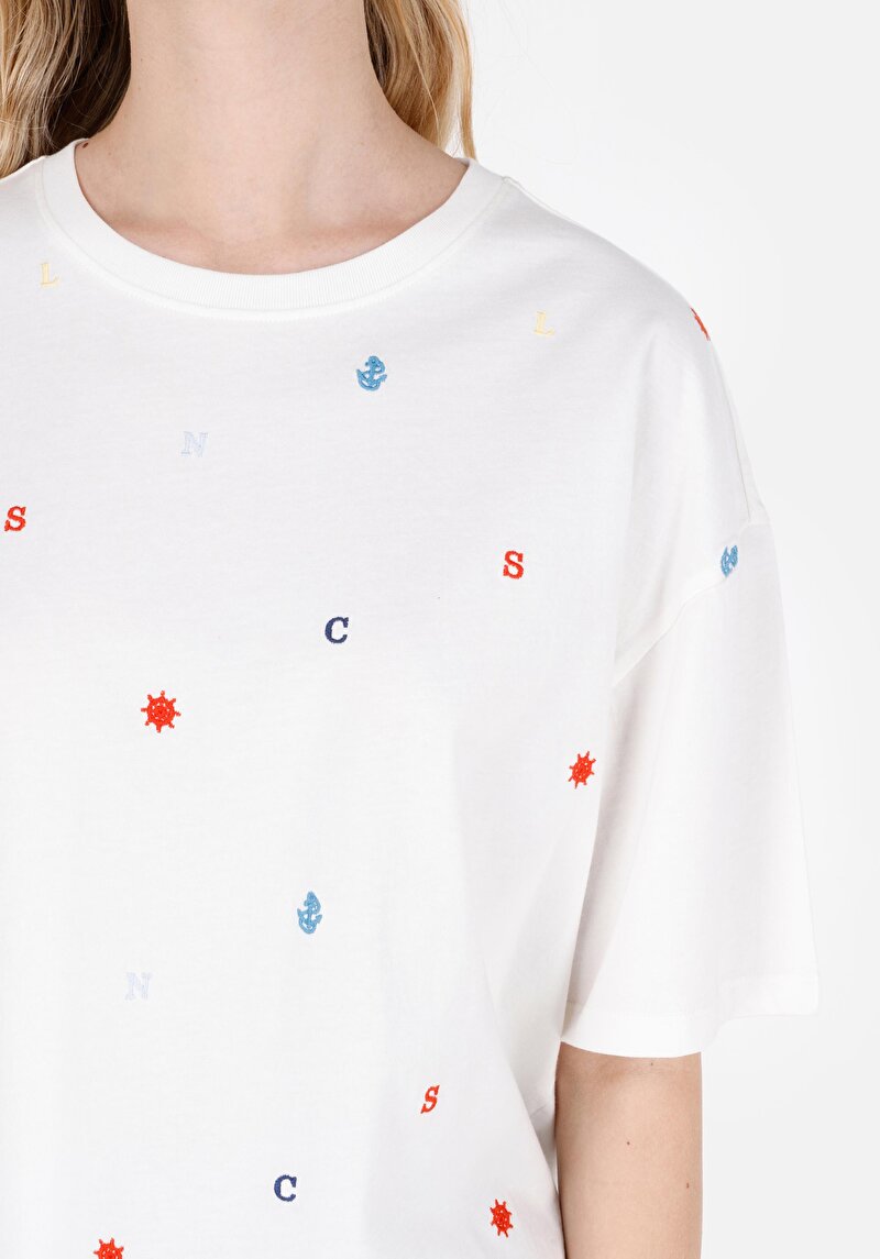 Показати інформацію про Футболка З Коротким Рукавом Жіноча Біла  Cl1069127