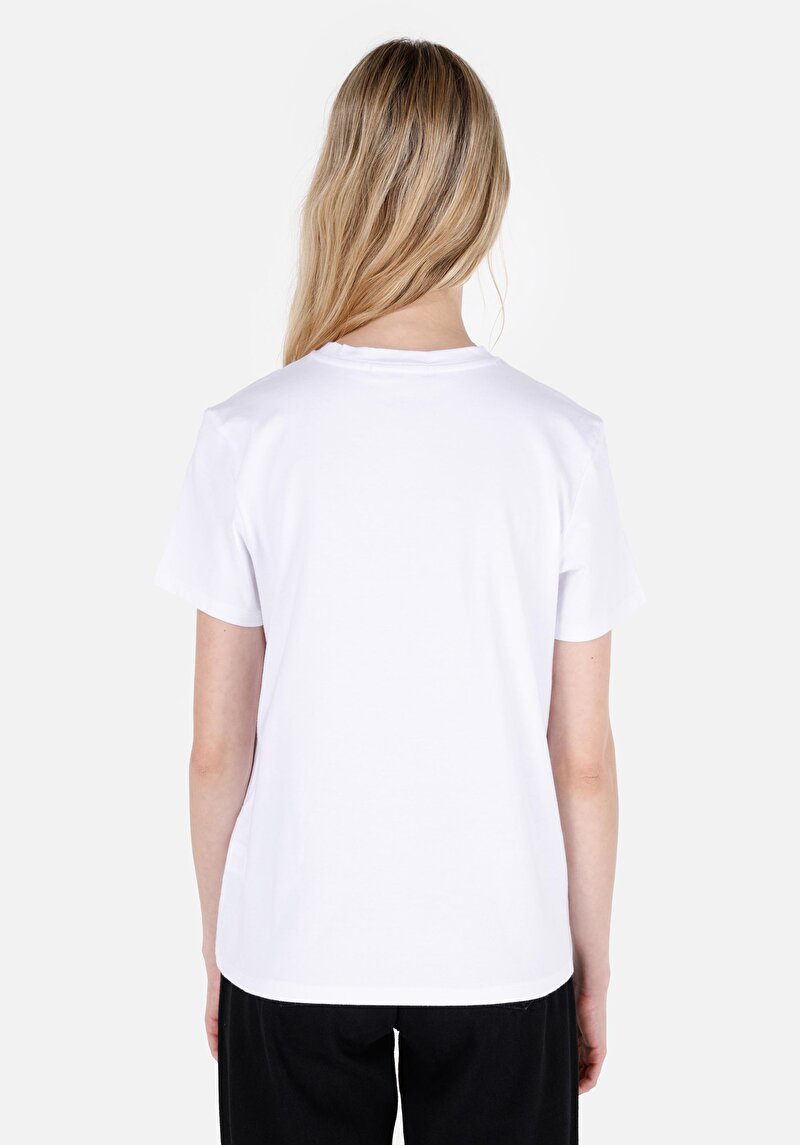 Показати інформацію про Футболка З Коротким Рукавом Жіноча Біла  Cl1069397