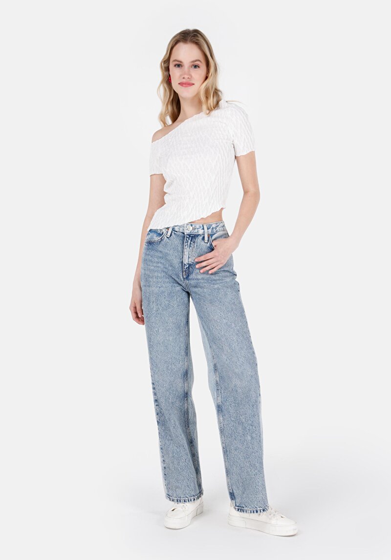 Показати інформацію про Футболка З Коротким Рукавом Жіноча Біла  Cl1071981