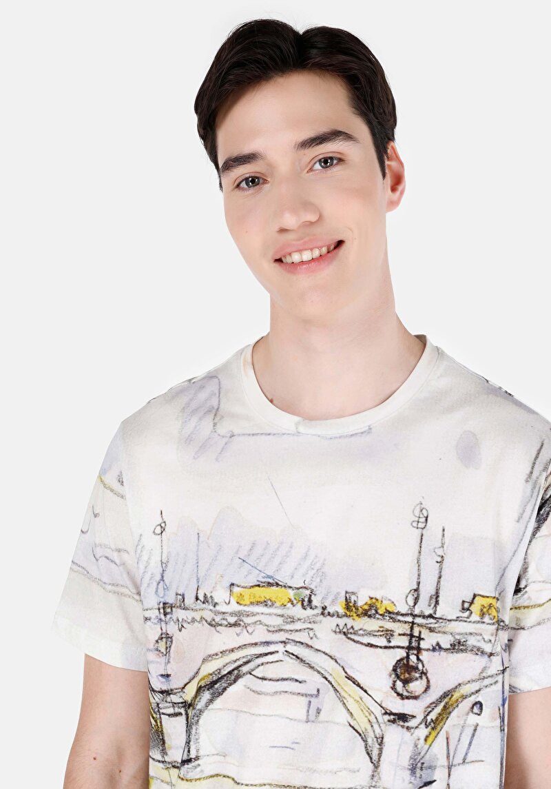 Показати інформацію про Футболка З Коротким Рукавом Чоловіча Мультіколор  Cl1066836