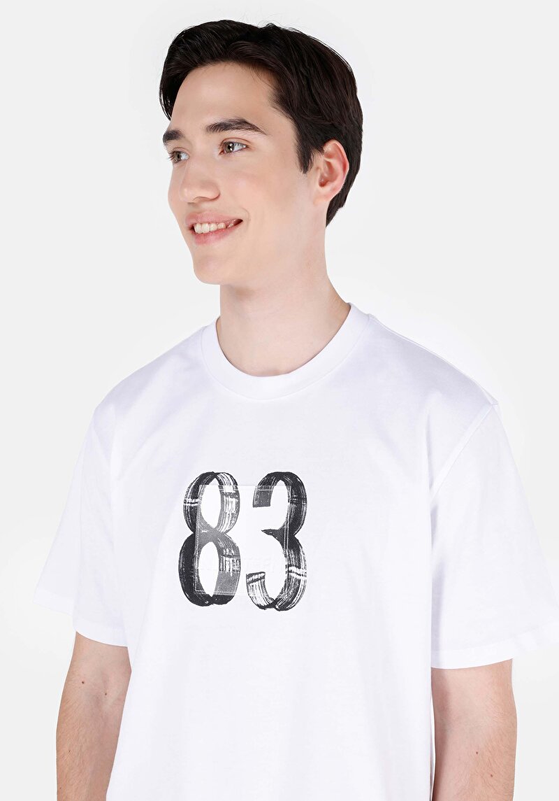 Показати інформацію про Футболка З Коротким Рукавом Чоловіча Біла  Cl1070984