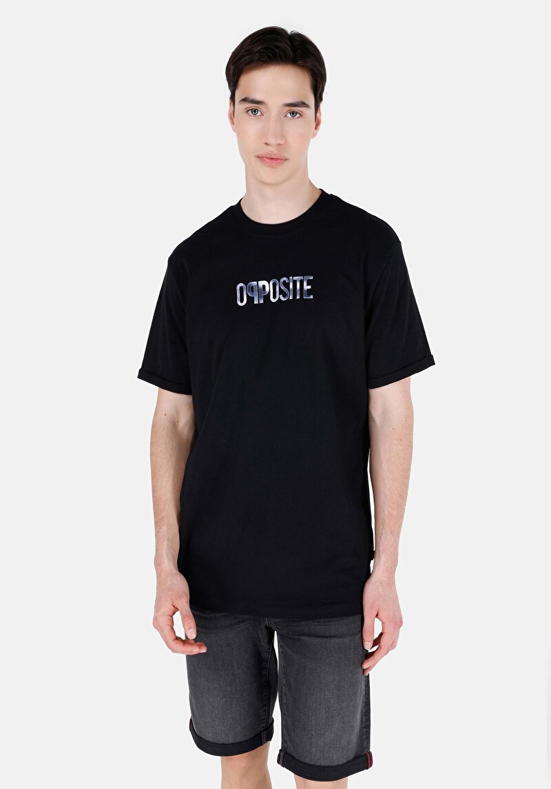 Зображення Футболка З Коротким Рукавом Чоловіча Чорна  Cl1071733