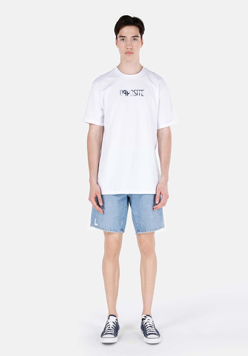 Показати інформацію про Футболка З Коротким Рукавом Чоловіча Біла  Cl1071733