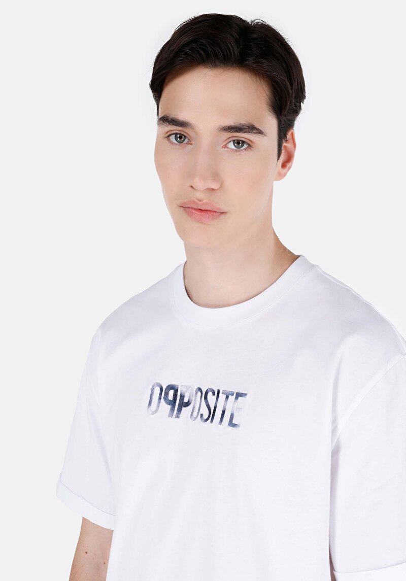 Показати інформацію про Футболка З Коротким Рукавом Чоловіча Біла  Cl1071733