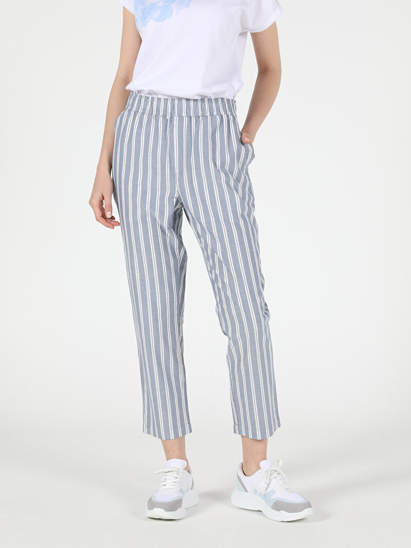 Показати інформацію про Брюки Жіночі Блакитні  Cl1049222