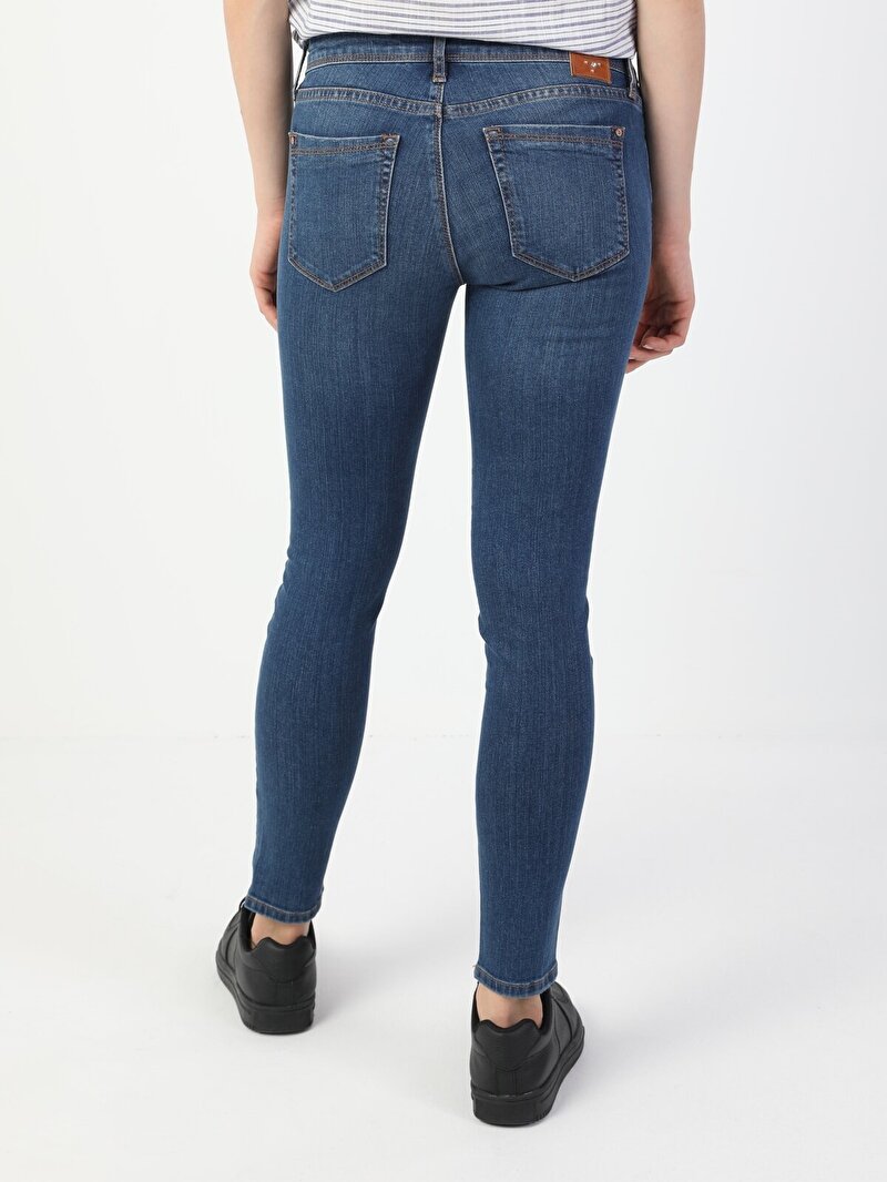 Показати інформацію про 757 Sally Джинси Жіночі Блакитні Супер Вузького Крою Cl1049649