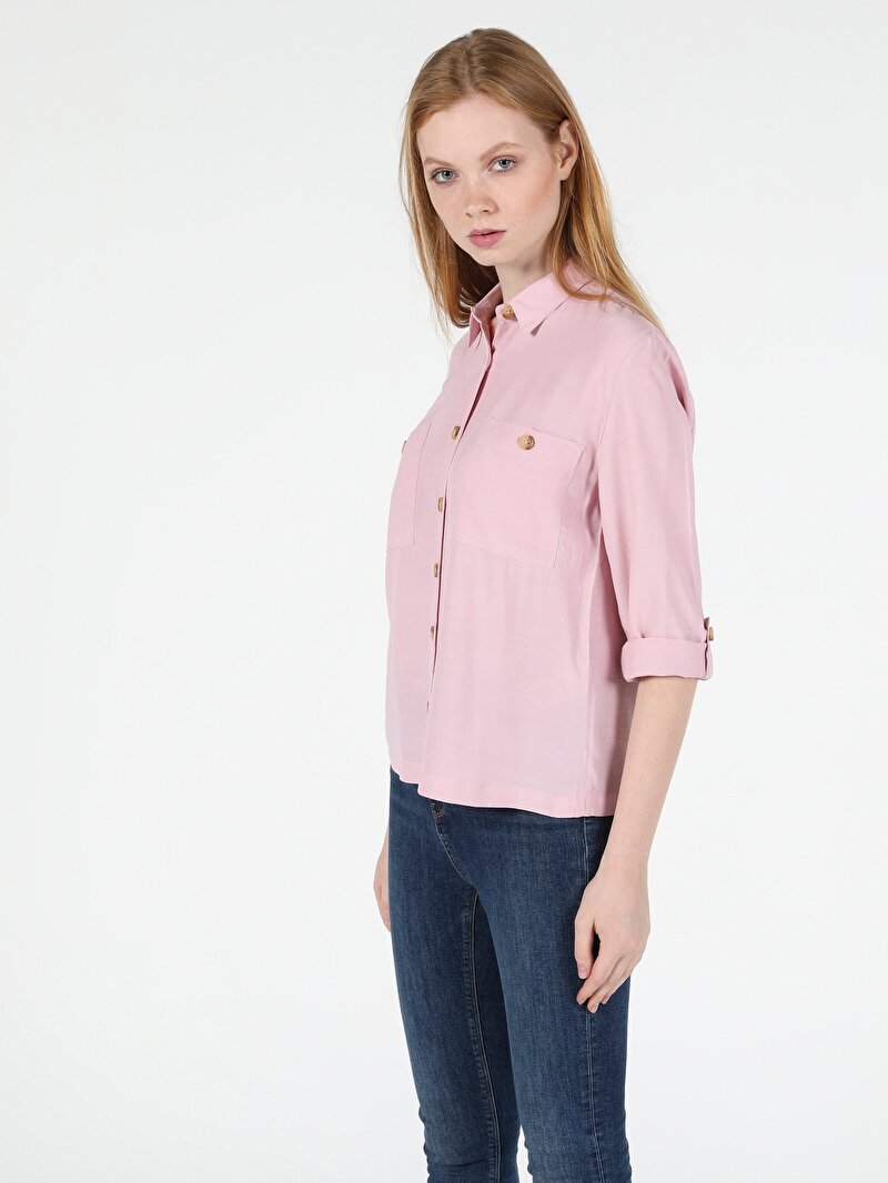 Показати інформацію про Сорочка З Довгим Рукавом Жіноча Рожева  Cl1050417