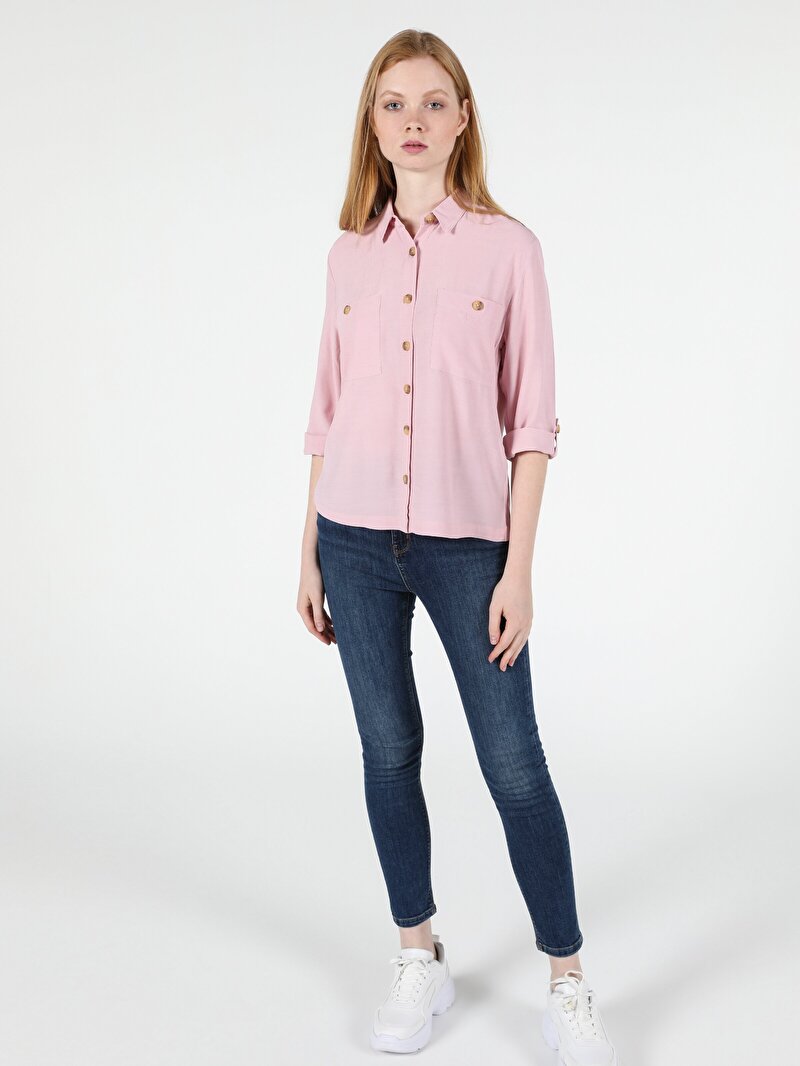 Показати інформацію про Сорочка З Довгим Рукавом Жіноча Рожева  Cl1050417