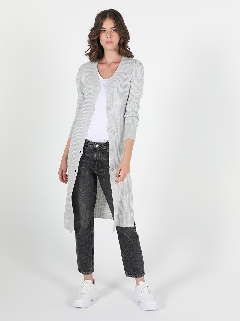 Показати інформацію про Кардиган Жіночий Сірий  Cl1050577