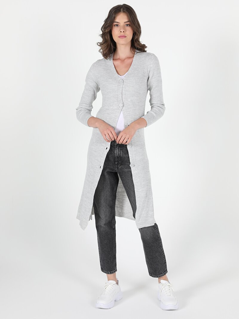 Показати інформацію про Кардиган Жіночий Сірий  Cl1050577