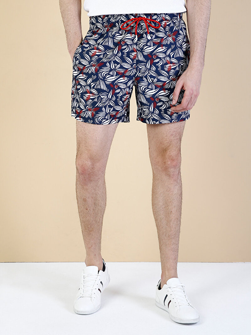 Показати інформацію про Пляжні Шорти Чоловічі Сині Класичного Крою Cl1033495