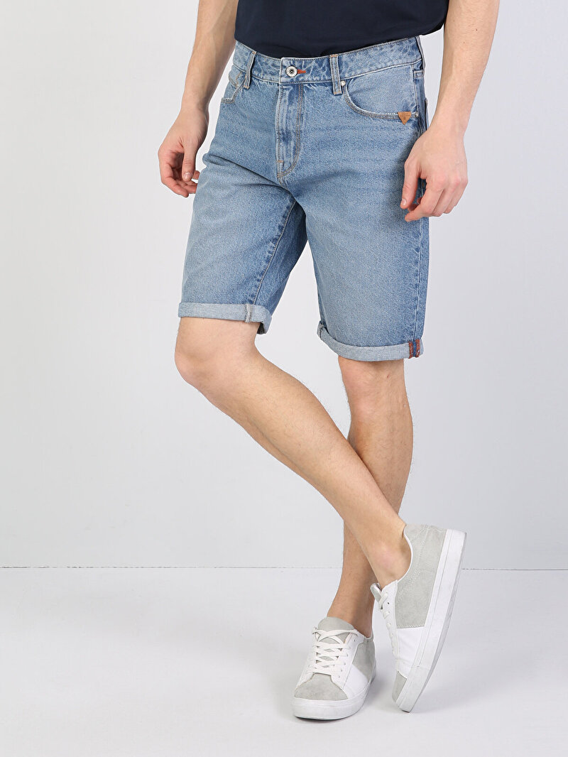 Показати інформацію про Джинсові Шорти Чоловічі Блакитні Cl1042717