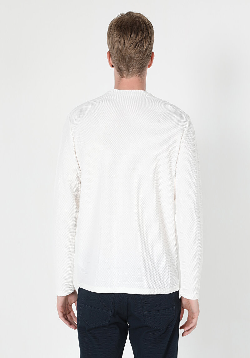 Показати інформацію про Футболка З Довгим Рукавом Чоловіча Біла  Cl1060115