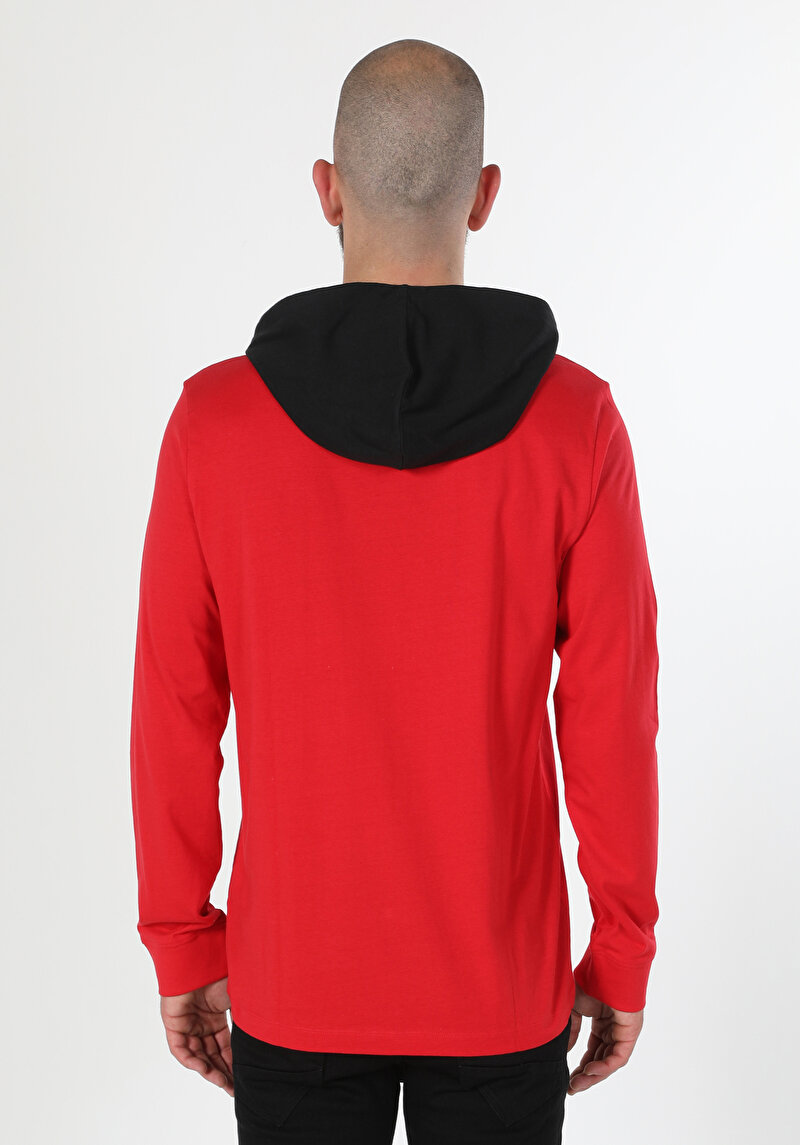 Показати інформацію про Футболка З Довгим Рукавом Чоловіча Червона  Cl1060476