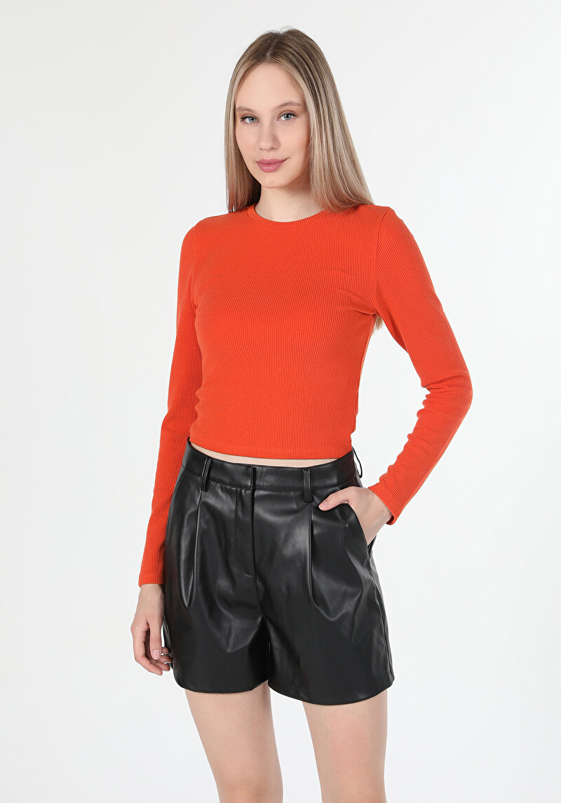 Показати інформацію про Футболка З Довгим Рукавом Жіноча Помаранчева  Cl1060602