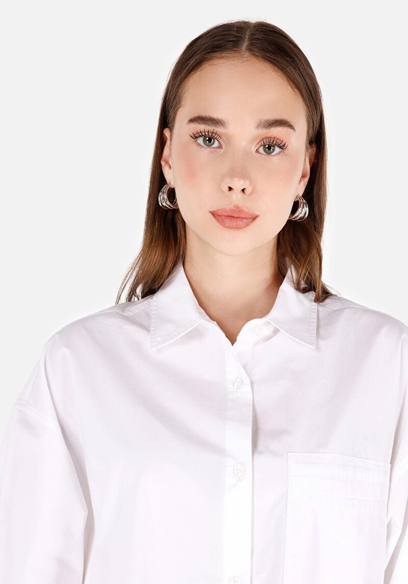 Зображення Сорочка З Довгим Рукавом Жіноча Біла Cl1071236