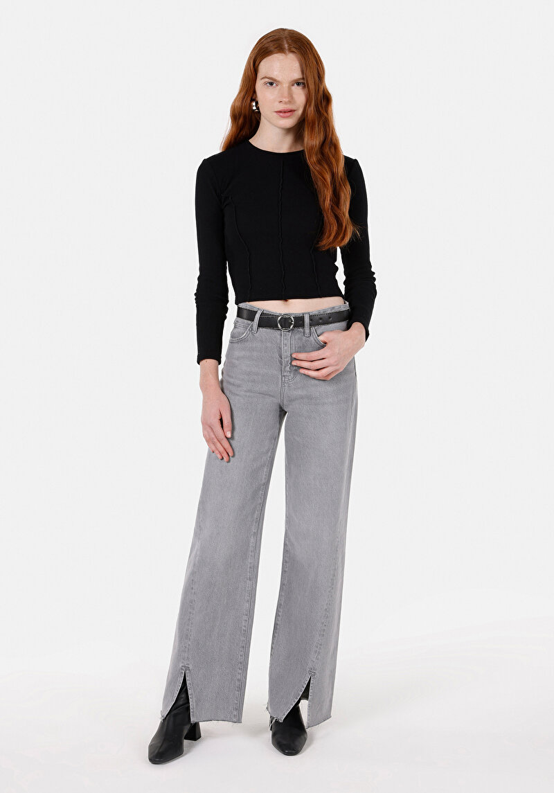 Показати інформацію про Блуза З Довгим Рукавом Жіноча Чорна  Cl1072150