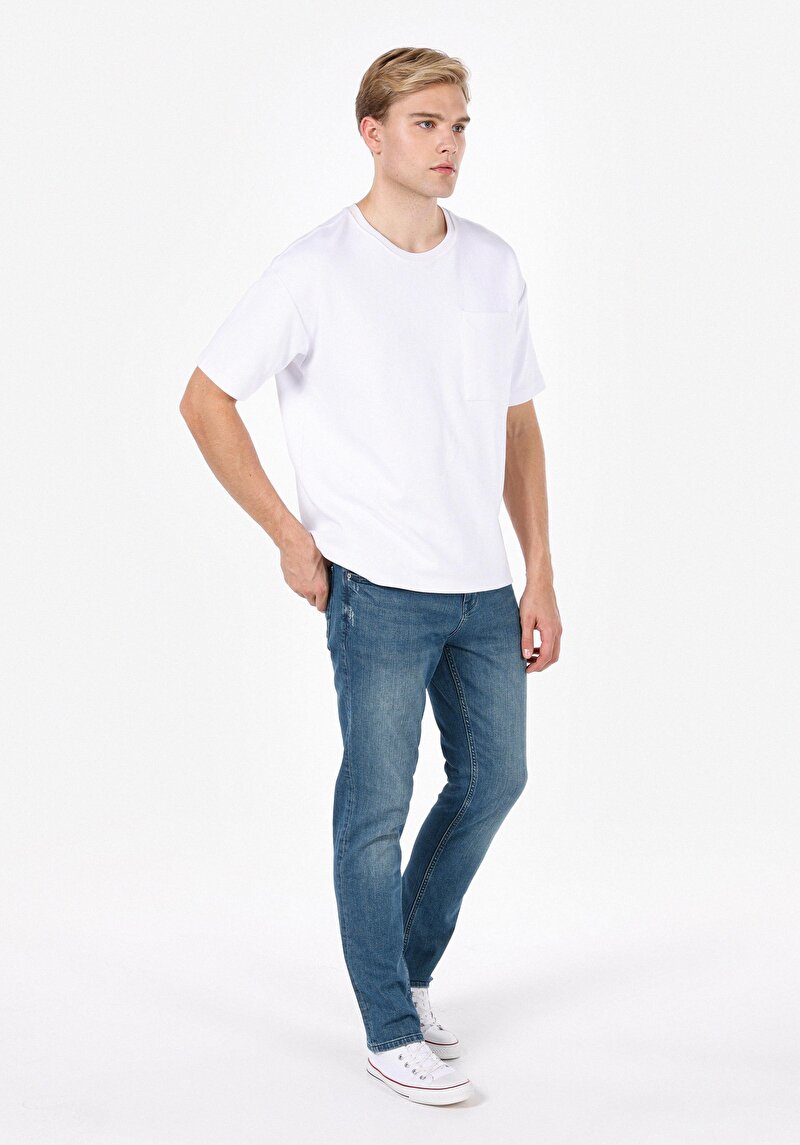 Показати інформацію про 044 Karl Джинси Чоловічі Блакитні Прямого Крою Cl1072224