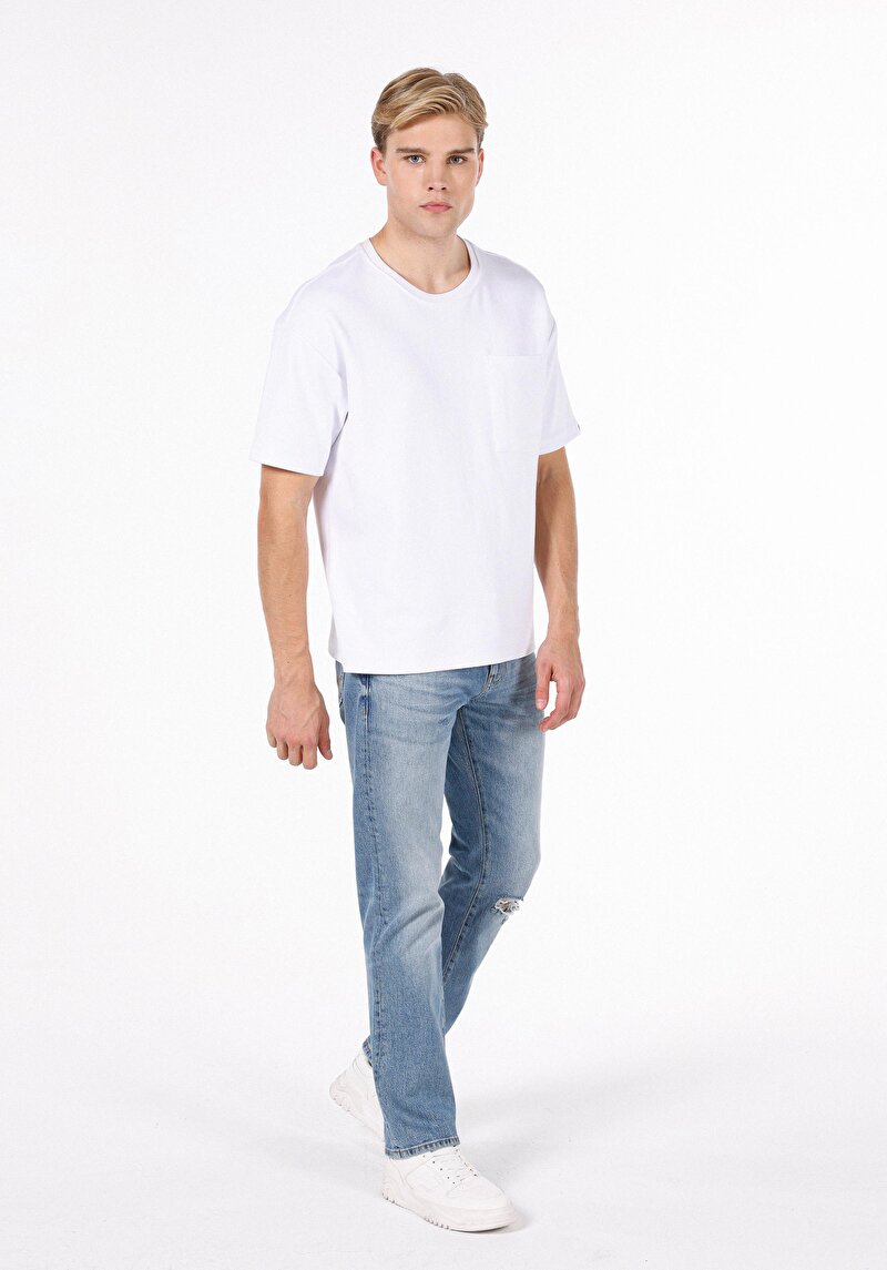 Зображення 045 David Джинси Чоловічі Блакитні Класичного Крою Cl1074509