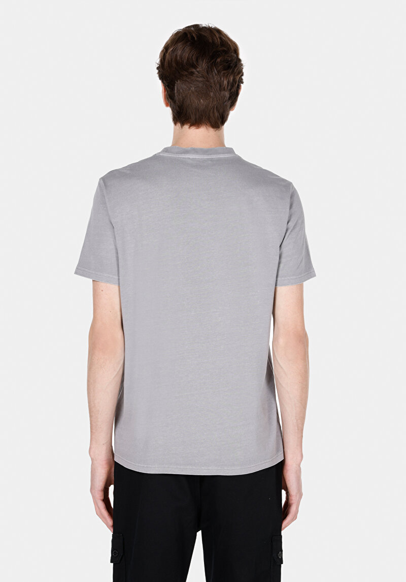 Показати інформацію про Футболка З Коротким Рукавом Чоловіча Сіра  Cl1067026