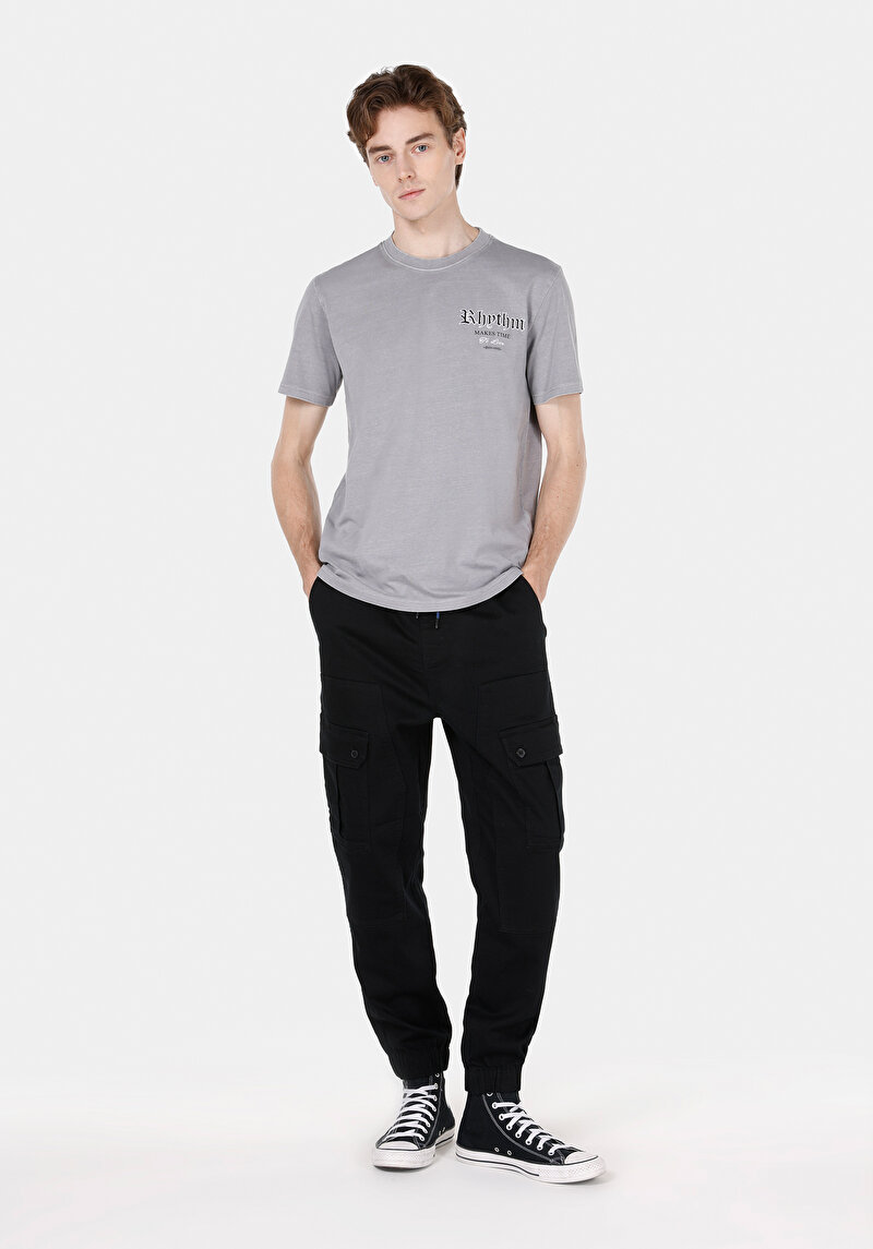 Зображення Футболка З Коротким Рукавом Чоловіча Сіра  Cl1067026