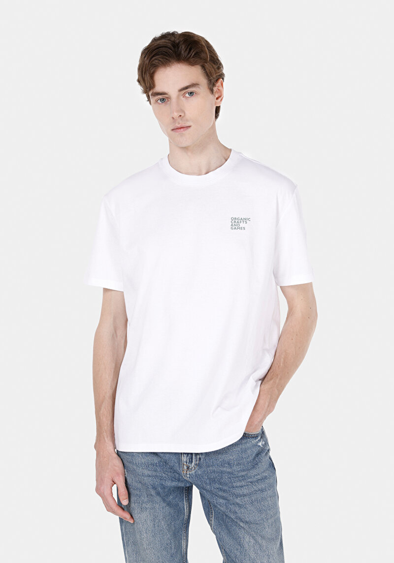 Зображення Футболка З Коротким Рукавом Чоловіча Біла  Cl1072999