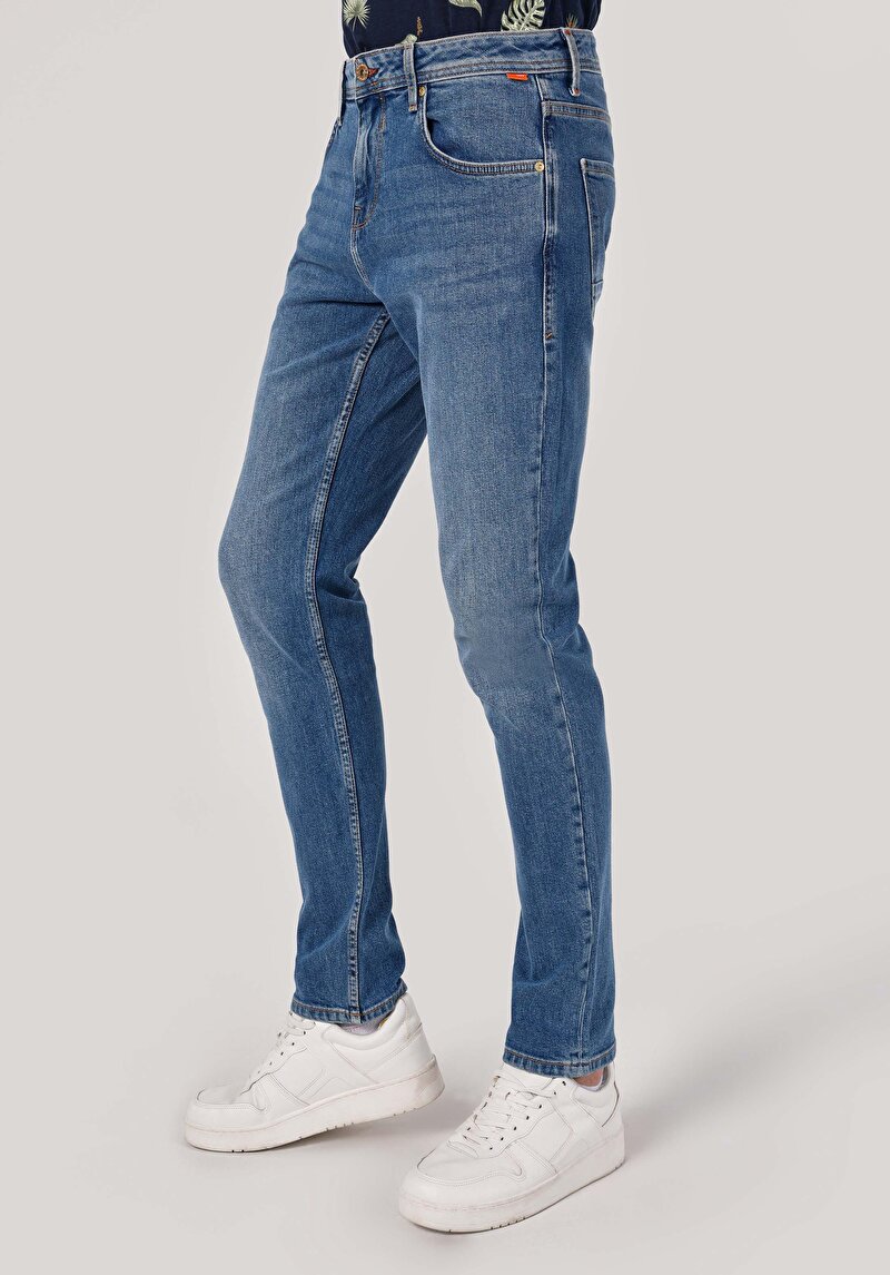 Показати інформацію про 044 Karl Джинси Чоловічі Блакитні Прямого Крою Cl1064086