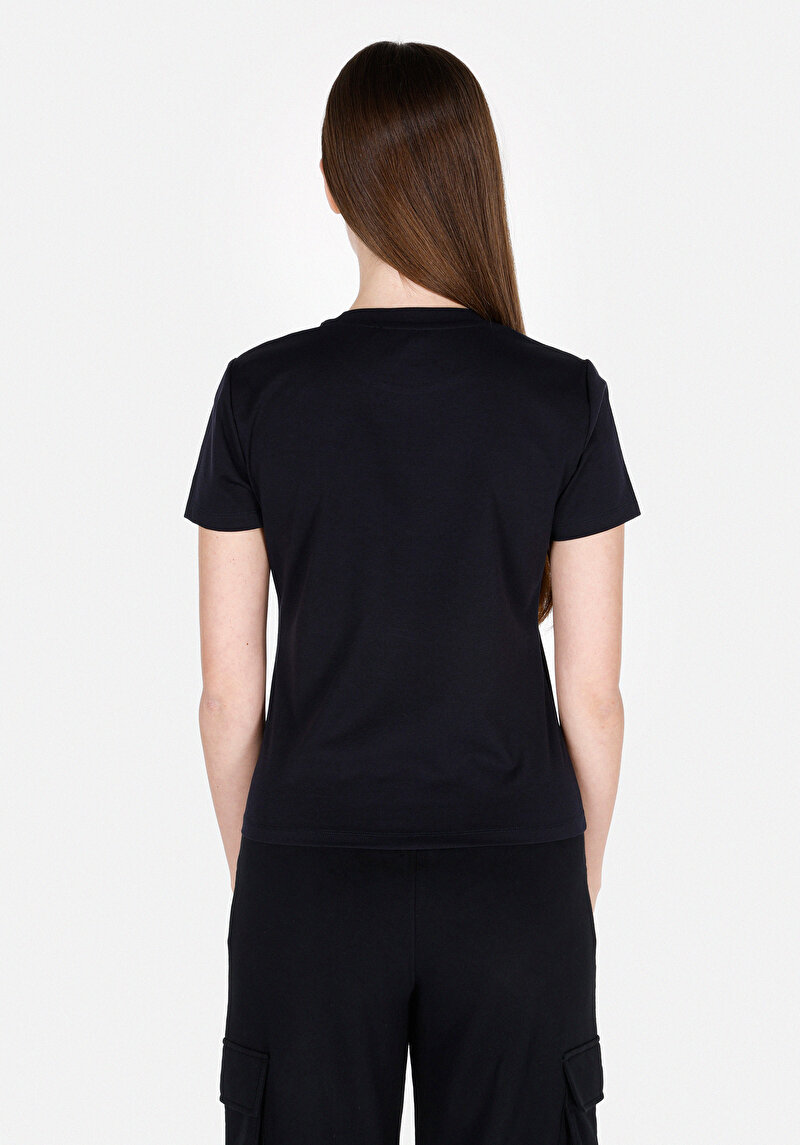 Показати інформацію про Футболка З Коротким Рукавом Жіноча Чорна  Cl1073294