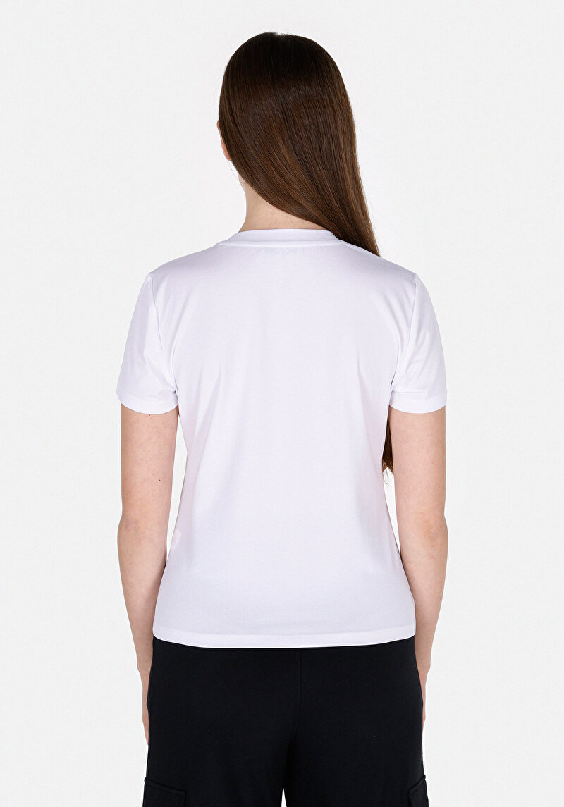 Показати інформацію про Футболка З Коротким Рукавом Жіноча Біла  Cl1073294