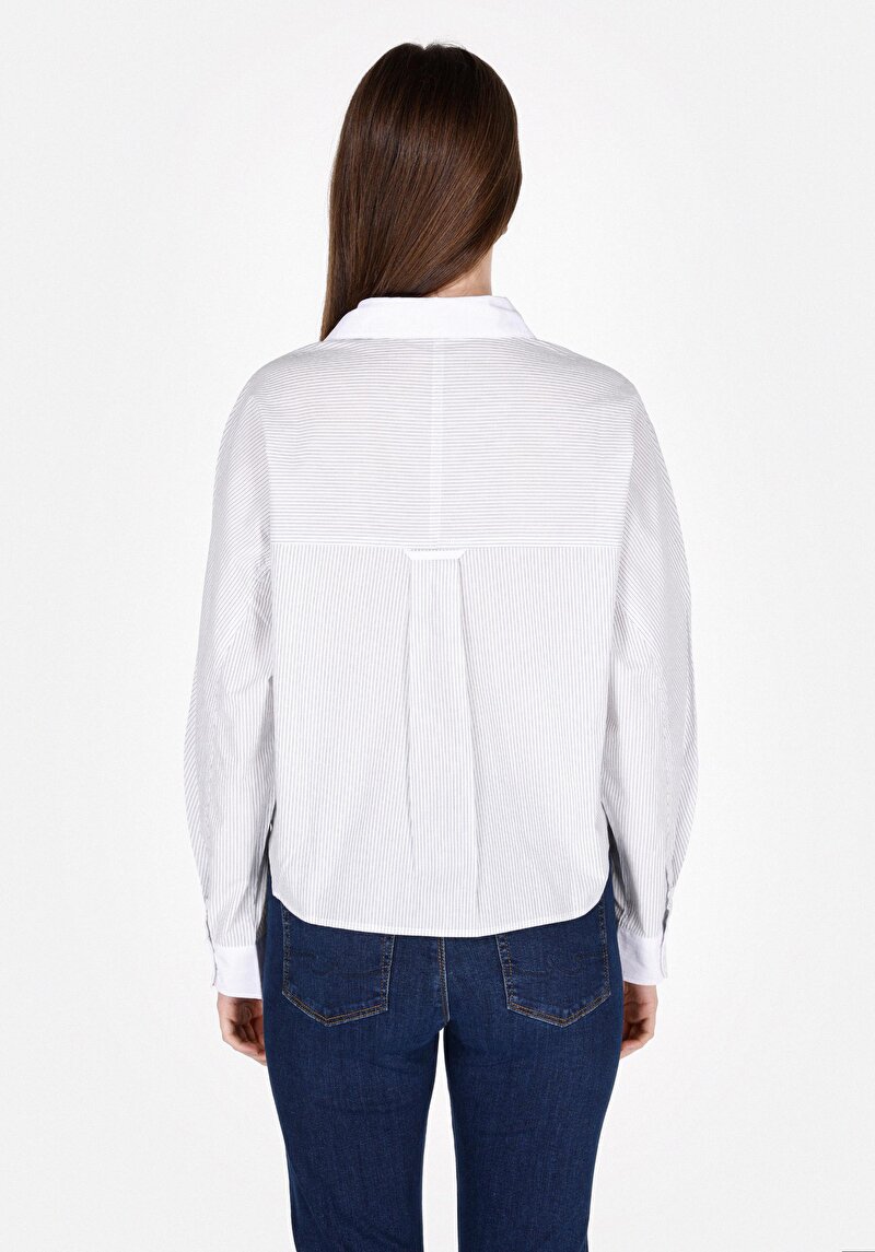 Показати інформацію про Сорочка З Довгим Рукавом Жіноча Блакитна  Cl1073302