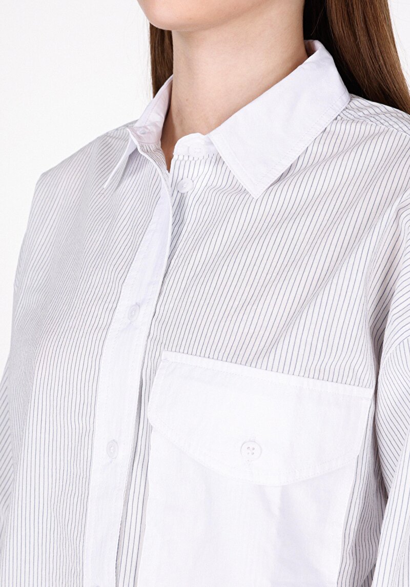 Показати інформацію про Сорочка З Довгим Рукавом Жіноча Блакитна  Cl1073302