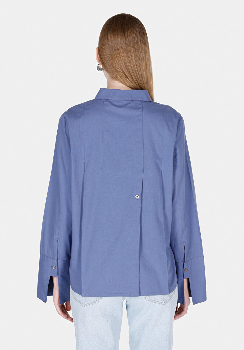 Показати інформацію про Сорочка З Довгим Рукавом Жіноча Блакитна  Cl1073310