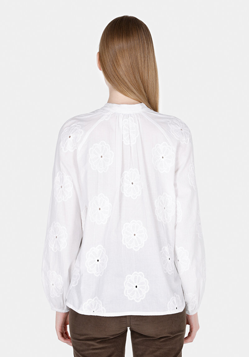 Показати інформацію про Сорочка З Довгим Рукавом Жіноча Біла  Cl1073349