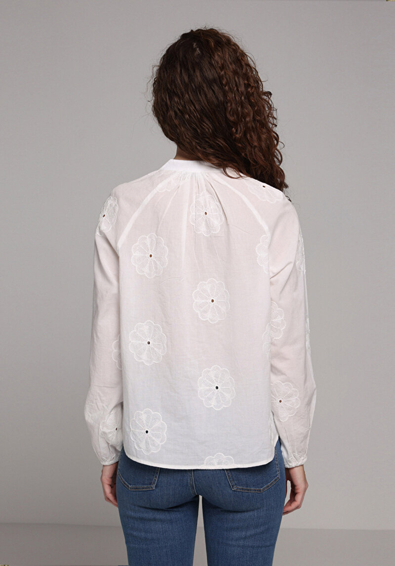 Зображення Сорочка З Довгим Рукавом Жіноча Біла Cl1073349