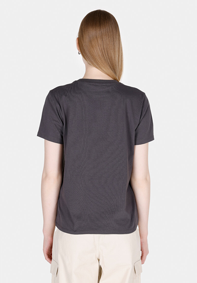 Показати інформацію про Футболка З Коротким Рукавом Жіноча Сіра  Cl1073474